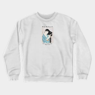 Woman Combing Her Hair, Goyō Hashiguchi Crewneck Sweatshirt